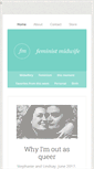 Mobile Screenshot of feministmidwife.com